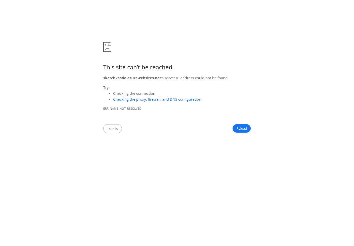 Sketch2Code